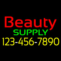 Red Beauty Supply With Phone Number Neonskylt