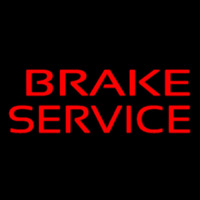 Red Brake Service Neonskylt