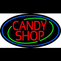 Red Candy Shop Neonskylt