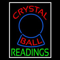 Red Crystal Ball Green Reader Neonskylt