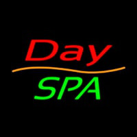 Red Day Spa Green Neonskylt