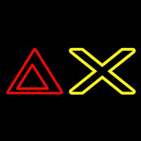 Red Delta Yellow Chi Neonskylt