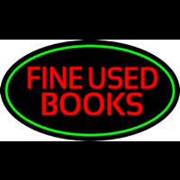 Red Fine Used Books Neonskylt