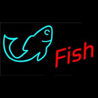 Red Fish Logo 1 Neonskylt