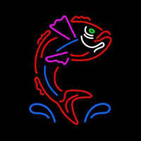 Red Fish Neonskylt