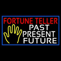 Red Fortune Teller With Yellow Palm Neonskylt