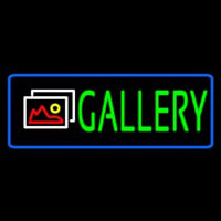 Red Gallery With Logo With Border Neonskylt