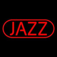 Red Jazz Block Neonskylt