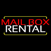 Red Mailbo  Blue Rental 1 Neonskylt