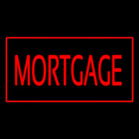 Red Mortgage Red Border Neonskylt