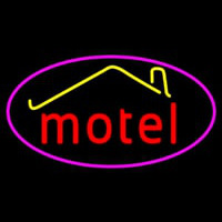 Red Motel With Symbol Neonskylt