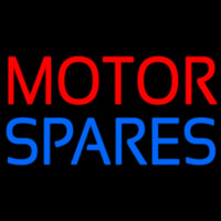 Red Motor Blue Spares 1 Neonskylt