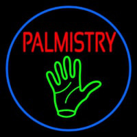 Red Palmistry Neonskylt