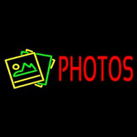 Red Photos With Logo Neonskylt