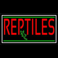 Red Reptiles Block 1 Neonskylt