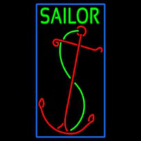 Red Sailor Logo Neonskylt