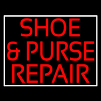 Red Shoe And Purse Repair Neonskylt