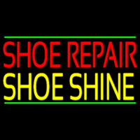 Red Shoe Repair Yellow Shoe Shine Neonskylt