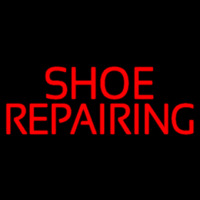 Red Shoe Repairing Neonskylt