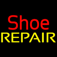 Red Shoe Yellow Repair Neonskylt