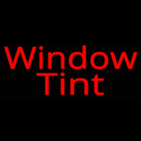 Red Window Tint Neonskylt