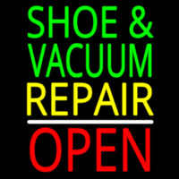 Shoe And Vacuum Repair Open Neonskylt