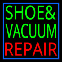 Shoe And Vacuum Repair With Border Neonskylt