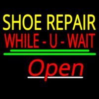 Shoe Repair While You Wait Open Neonskylt