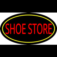 Shoe Store With Oval Neonskylt