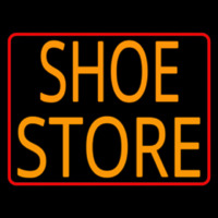 Shoe Store With Red Border Neonskylt