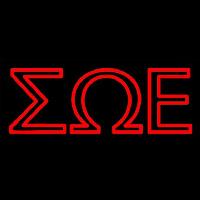 Sigma Omega Epsilon Neonskylt