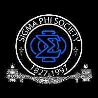 Sigma Phi Society Logo Neonskylt