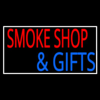 Smoke Shop And Gifts With Border Neonskylt