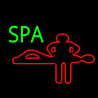 Spa With Red Logo Neonskylt