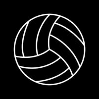 Sports Volleyball Icon Neonskylt