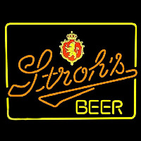 Strohs Lighted Beer Sign Neonskylt