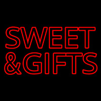 Sweets And Gifts Red Neonskylt