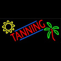 Tanning With Logo Neonskylt