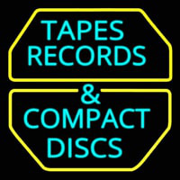 Tapes Cds Disc Neonskylt