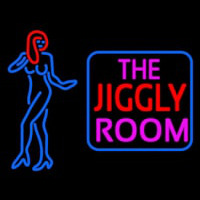 The Jiggly Room With Girl Logo Neonskylt