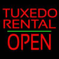 Tu edo Rental Open Green Line Neonskylt