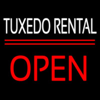 Tu edo Rental Open Neonskylt