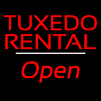 Tu edo Rental Open White Line Neonskylt