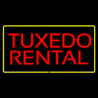 Tu edo Rental Rectangle Yellow Neonskylt