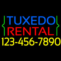 Tu edo Rental With Phone Number Neonskylt