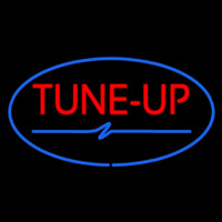 Tune Up Blue Oval Neonskylt