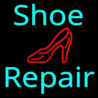 Turquoise Shoe Repair Sandal Neonskylt