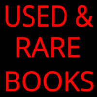 Used And Rare Books Neonskylt