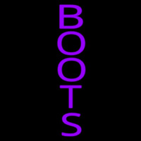 Vertical Purple Boots Neonskylt