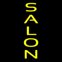 Vertical Yellow Salon Neonskylt